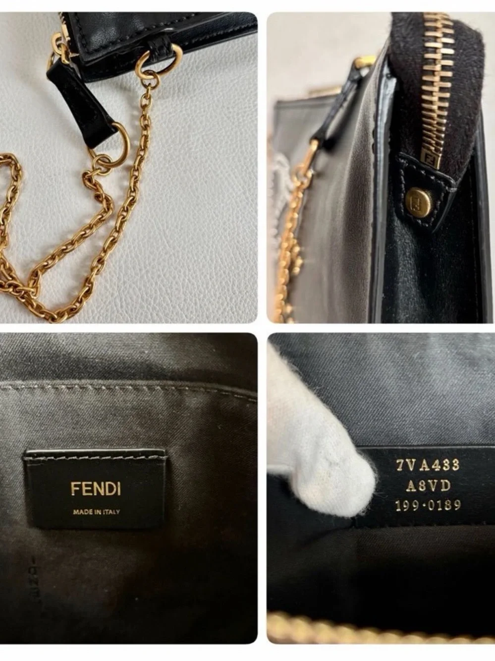 Fendi Leather Logo Pouch / Clutch - Picture 9 of 9